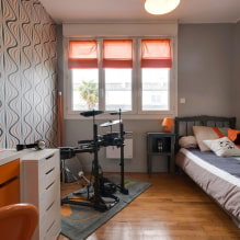 Interiér pokoje pro dospívajícího chlapce: územní plánování, výběr barvy, stylu, nábytku a výzdoby-7