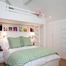 Chambre d'enfant en blanc: combinaisons, choix de style, décoration, mobilier et décoration-0