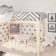 Chambre d'enfant en blanc: combinaisons, choix de style, décoration, mobilier et décoration-2