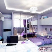 Alyvinės ir purpurinės spalvos vaikų kambarys: funkcijos ir dizaino patarimai-0
