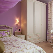 Chambre d'enfant lilas et violet: caractéristiques et conseils de conception-1