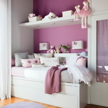 Chambre d'enfant lilas et violette: caractéristiques et conseils de conception-4