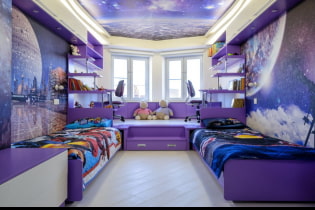 Alyvinės ir violetinės spalvos vaikų kambarys: funkcijos ir dizaino patarimai