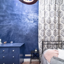 Chambre bleue: nuances, combinaisons, choix de finitions, meubles, textiles et éclairage-0