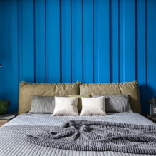 Chambre bleue: nuances, combinaisons, choix de finitions, meubles, textiles et éclairage-5