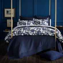 Chambre bleue: nuances, combinaisons, choix de finitions, meubles, textiles et éclairage-8