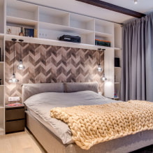 Tasarım yatak odası 14 metrekare. m. - düzenler, mobilya düzenlemesi, düzenleme fikirleri, stiller-2