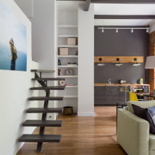 Appartamenti duplex: layout, idee di sistemazione, stili, scale design-6