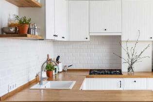 Style scandinave à l'intérieur de la cuisine: créer un design cosy