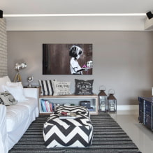 Color gris en el interior: psicología, combinaciones, matices, estilos, decoración de habitaciones ideas-2