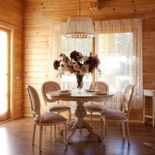 L'intérieur de la maison en bois: photo à l'intérieur, caractéristiques de conception-3