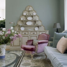Obývacia izba v štýle Provence: dizajnové prvky, príklady opráv-5