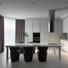 Køkkener i stil med minimalisme: designfunktioner, reel fotoreparation-0