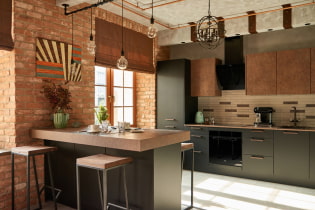 Sådan designes et loft-køkken - en detaljeret designvejledning
