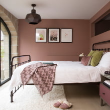 Ružičasta spavaća soba: dizajnerske karakteristike, prekrasne kombinacije, prave fotografije-0
