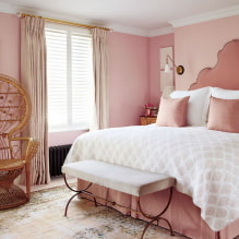 Rožinis miegamasis: dizaino bruožai, gražūs deriniai, tikros nuotraukos-3