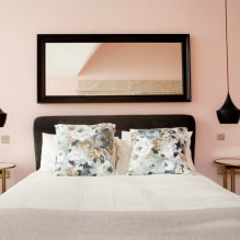 Ružičasta spavaća soba: dizajnerske karakteristike, prekrasne kombinacije, prave fotografije-4