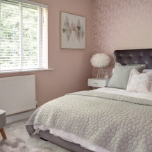 Pembe yatak odası: tasarım özellikleri, güzel kombinasyonlar, gerçek fotoğraflar-5