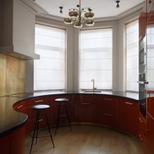 Virtuvė su įlankos langu: dizaino ypatybės, išdėstymo pavyzdžiai ir zonavimas-3