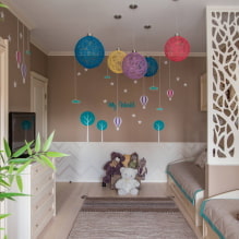 Gyermekszoba két gyerek számára: javítási példák, kivitelezés, képek a belső terekben - 1