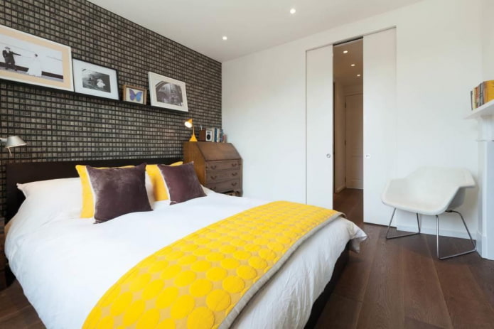 Yatak Odası Tasarımı 17 sq. m. - düzenler, tasarım özellikleri