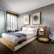 Bedroom Design 17 sq. m. - layout, design features-1