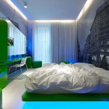 Bedroom Design 17 sq. m. - layout, design features-8