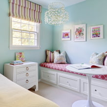Blue and blue in the interior of a children's room: design features-3