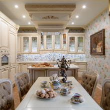 Design af en kombineret køkken-spisestue-stue: de bedste ideer og foto-8