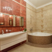 Corner bath in the interior: the pros and cons, examples of design-0