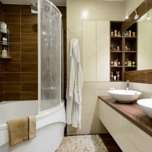 Corner bath in the interior: the pros and cons, examples of design-2