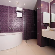 Hjørnebad i det indre: fordele og ulemper, eksempler på design-7