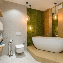 Éclairage dans la salle de bain: conseils pour choisir, emplacement, idées de conception-5