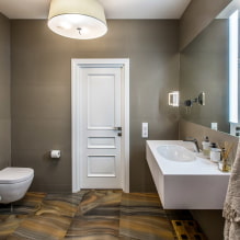 Éclairage dans la salle de bain: conseils pour choisir, emplacement, idées de conception-8