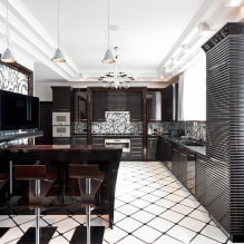 Køkken i stil med Art Deco: designfunktioner, ægte eksempler på design-1
