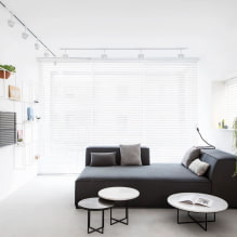 Biela obývacia izba: dizajnové prvky, fotografie, kombinácie s inými farbami-6