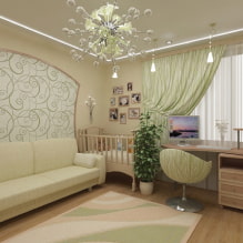 How to equip a living room and a nursery in one room? -2