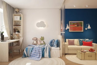 Com equipar una sala d’estar i un viver en una habitació?