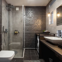 Conception d'une salle de bain avec douche: photos à l'intérieur, options d'aménagement-2