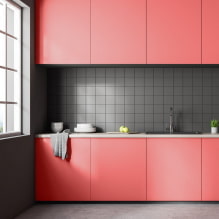 Rožinė virtuvė: nuotraukų pasirinkimas, sėkmingi deriniai ir dizaino idėjos-4