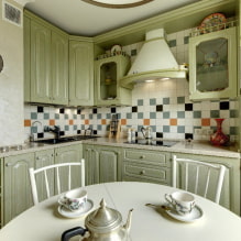 Kuchyně ve stylu Provence: designové prvky, skutečné fotografie v interiéru-0