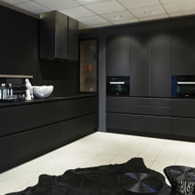 Cucina nera: caratteristiche di design, combinazioni, foto reali-2