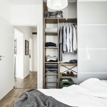 Wardrobe in the bedroom: accommodation options, photo in the interior-1