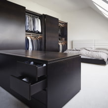 Wardrobe in the bedroom: accommodation options, photos in the interior-7