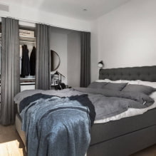 Šatníková skriňa v spálni: možnosti ubytovania, foto v interiéri-8