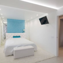Dormitorio blanco: fotos en el interior, ejemplos de diseño-3