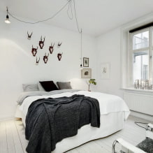 Dormitor alb: fotografii în interior, exemple de design-5