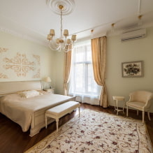 Soveværelse i beige toner: fotos i det indre, kombinationer, eksempler med lyse accenter-2