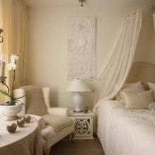 Guļamistaba smilškrāsas toņos: fotogrāfijas interjerā, kombinācijas, piemēri ar spilgtiem akcentiem-6