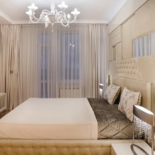 Bedroom in beige tones: photos in the interior, combinations, examples with bright accents-7